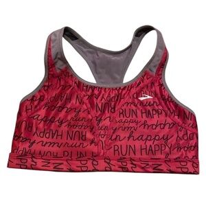 Brooks Running Sports Bra Run Happy 34ABC-36B Dark Pink